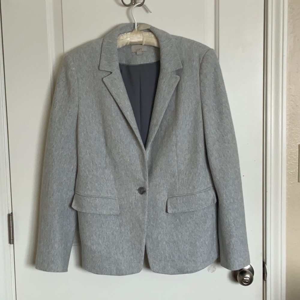 Loft Suede Elbow Blazer
